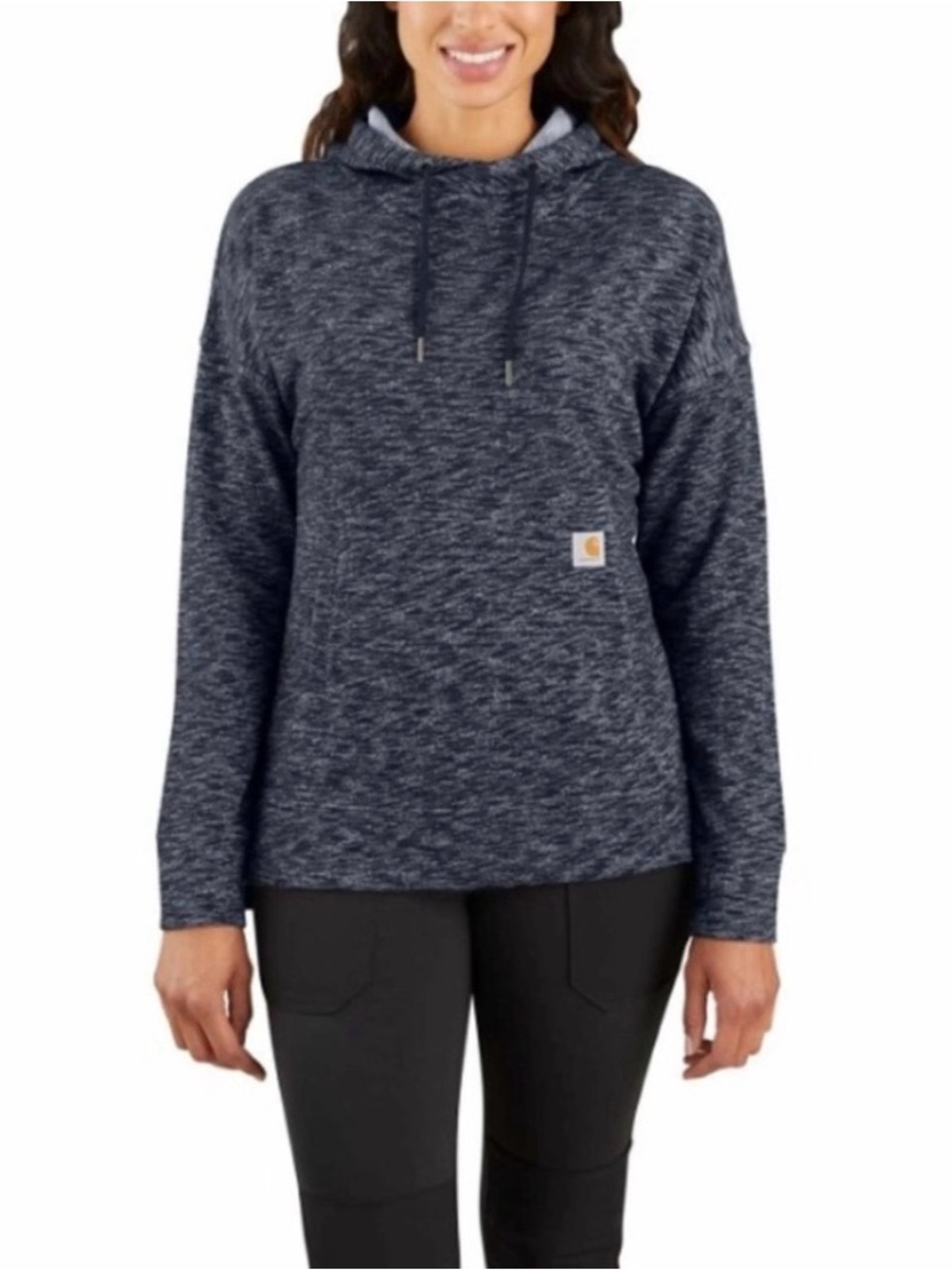 Carhartt Women's Heather Navy Hooded Pullover